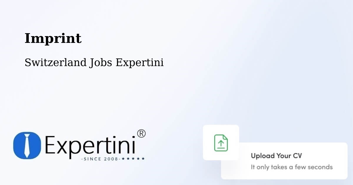 Imprint – Ruswil - Switzerland Jobs Expertini